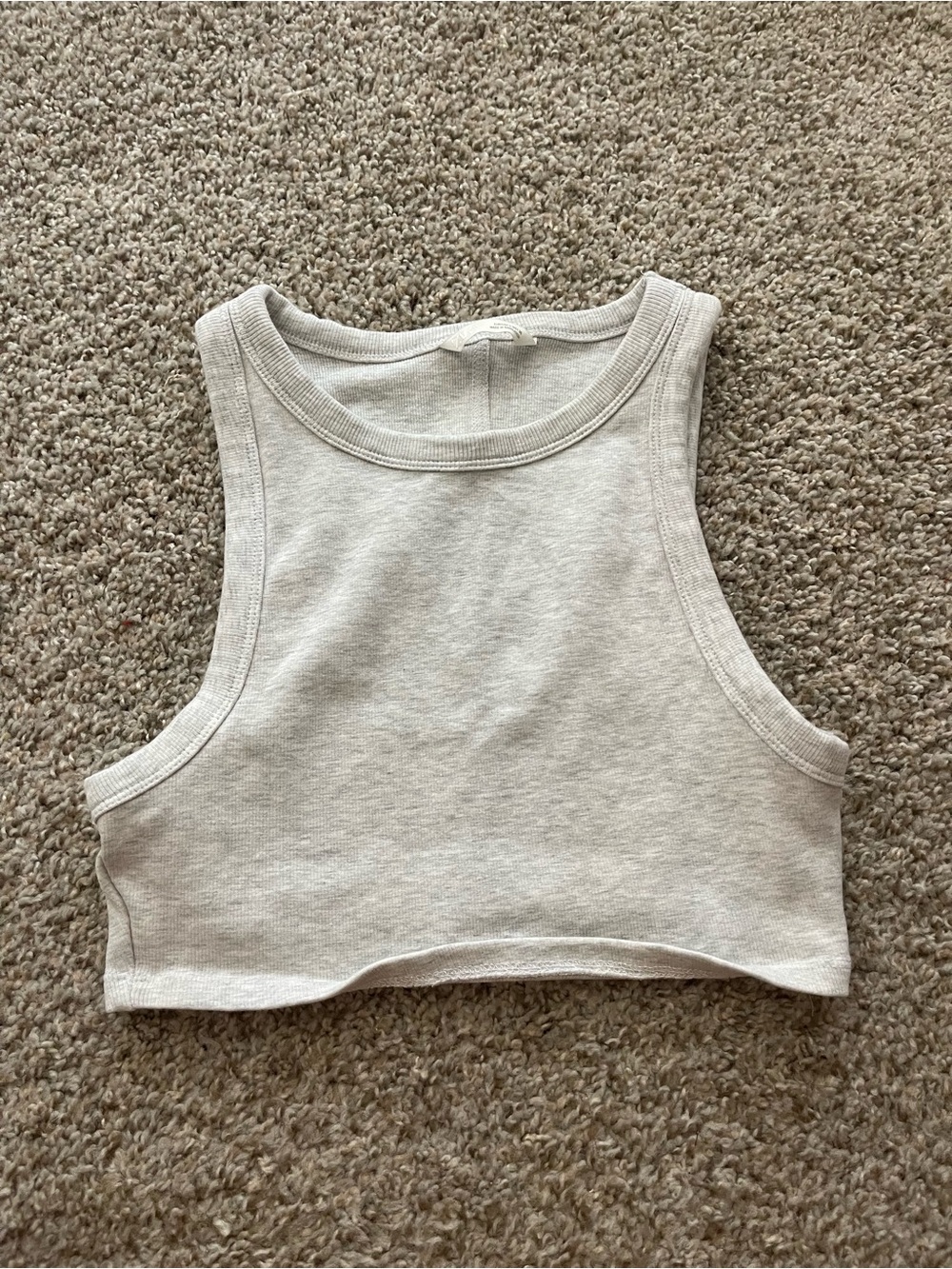 zara crop muscle tank top